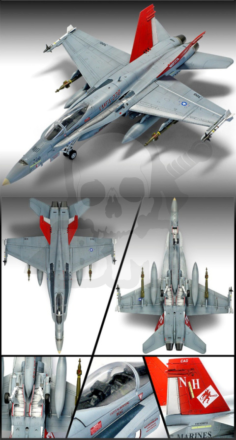 BBI Elite Force 1/18 F/A-18 Red Devils – Avion US Marines NEUF